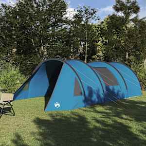 Predelavna šotor za 5 oseb Modra in siva 805 x 405 x 211 cm