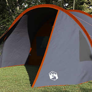 Tunelový stan pro 5 osob Šedá a oranžová 778 x 356 x 210 cm - obrázek 3