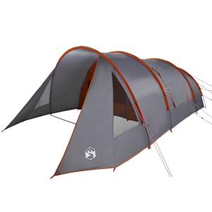 Tunelový stan pro 5 osob Šedá a oranžová 778 x 356 x 210 cm - obrázek 4