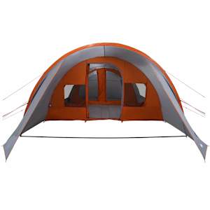 Tunelový stan pro 5 osob Šedá a oranžová 778 x 356 x 210 cm - obrázek 5