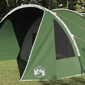 Tunelový stan pro 6 osob Zelená a bílá 778 x 356 x 210 cm - obrázek 3