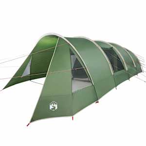 Tunelový stan pro 6 osob Zelená a bílá 778 x 356 x 210 cm - obrázek 2