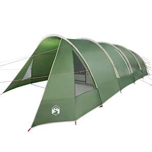 Tunelový stan pro 6 osob Zelená a bílá 778 x 356 x 210 cm - obrázek 4