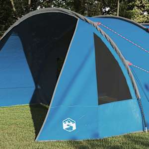 Tunelový stan pro 6 osob Modrý a šedý 778 x 356 x 210 cm - obrázek 3