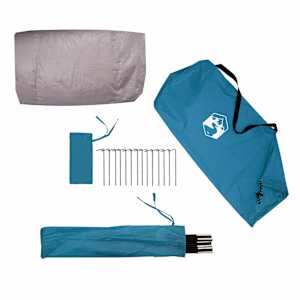 Stan pro 3 osoby se střechou Modrý a šedý 328 x 228 x 115 cm - obrázek 11