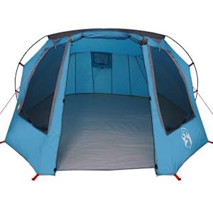 Stan pro 3 osoby se střechou Modrý a šedý 328 x 228 x 115 cm - obrázek 5