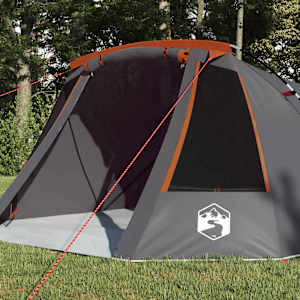 Stan pro 3 osoby se střechou Šedá a oranžová 328 x 228 x 115 cm - obrázek 3