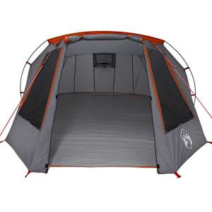 Stan pro 3 osoby se střechou Šedá a oranžová 328 x 228 x 115 cm - obrázek 5