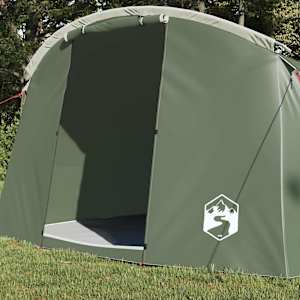 Trojplášťový stan pro 4 osoby Zelená a bílá 318 x 275 x 140 cm - obrázek 3
