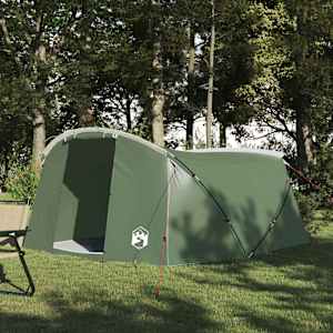 Trojplášťový stan pro 4 osoby Zelená a bílá 318 x 275 x 140 cm