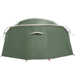Trojplášťový stan pro 4 osoby Zelená a bílá 318 x 275 x 140 cm - obrázek 8