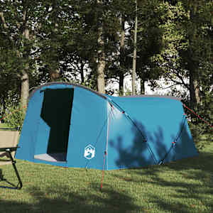 Trojplášťový stan pro 4 osoby Modrý a šedý 318 x 275 x 140 cm - obrázek 1