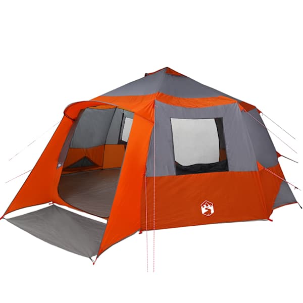 vidaXL Kabiintelt 12-inimesega Hall ja oranž 500 x 500 x 294 cm