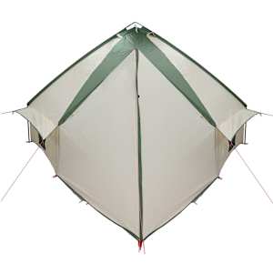 Teepee stan pro 10 osob Zelená a bílá 490 x 410 x 210 cm - obrázek 7