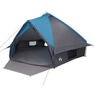 vidaXL Teepee Telk 10-Inimesele 10 inimesele Sinine ja Hall