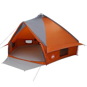 vidaXL Teepee Telk 10-Inimesele 10 inimesele Hall ja oranž
