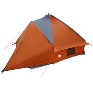 Teepee stan pro 10 osob Šedá a oranžová 490 x 410 x 210 cm - obrázek 4