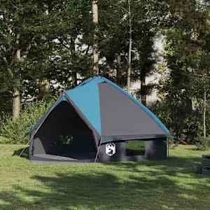 Teepee Stan pro 8 Osob Modrý a šedý 490 x 410 x 210 cm
