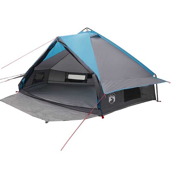 vidaXL Teepee Telk 8-Inimesele 8 inimesele Sinine ja Hall