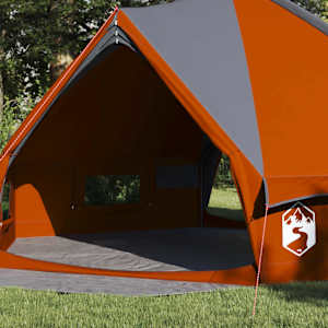 Teepee stan pro 8 osob Šedá a oranžová 490 x 410 x 210 cm - obrázek 3
