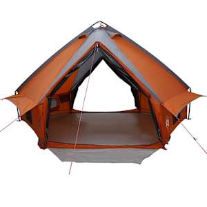 Teepee stan pro 8 osob Šedá a oranžová 490 x 410 x 210 cm - obrázek 5