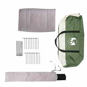 Teepee stan pro 6 osob Zelená a bílá 490 x 410 x 210 cm - obrázek 10