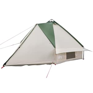 Teepee stan pro 6 osob Zelená a bílá 490 x 410 x 210 cm - obrázek 4