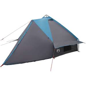 Teepee stan pro 6 osob Modrý a šedý 431 x 366 x 185 cm - obrázek 4