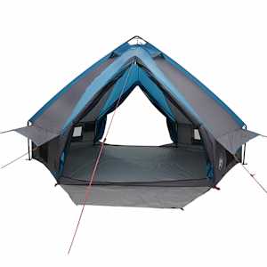 Teepee stan pro 6 osob Modrý a šedý 431 x 366 x 185 cm - obrázek 5