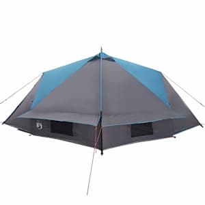 Teepee stan pro 6 osob Modrý a šedý 431 x 366 x 185 cm - obrázek 6