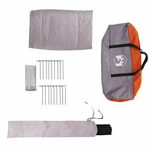 Teepee stan pro 6 osob Šedá a oranžová 490 x 410 x 210 cm - obrázek 10