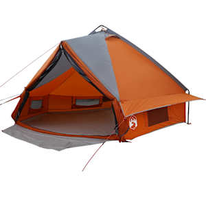 Teepee stan pro 6 osob Šedá a oranžová 490 x 410 x 210 cm - obrázek 2