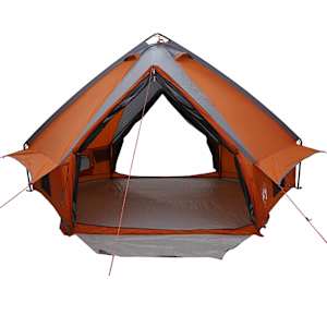Teepee stan pro 6 osob Šedá a oranžová 490 x 410 x 210 cm - obrázek 5