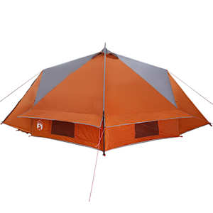 Teepee stan pro 6 osob Šedá a oranžová 490 x 410 x 210 cm - obrázek 6