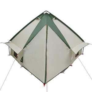 Teepee stan pro 4 osoby Zelená a šedá 490 x 410 x 210 cm - obrázek 7
