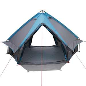 Teepee stan pro 4 osoby Modrý a šedý 490 x 410 x 210 cm - obrázek 5
