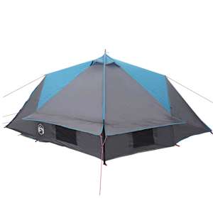 Teepee stan pro 4 osoby Modrý a šedý 490 x 410 x 210 cm - obrázek 6