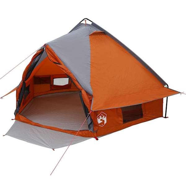 vidaXL Teepee telk 4-inimeseline 4 inimesele Hall ja oranž