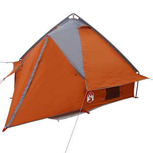 Teepee stan pro 4 osoby Šedá a oranžová 388 x 320 x 169 cm - obrázek 4