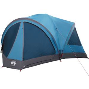 vidaXL Pere telk 10-inimesega Sinine ja Hall 460 x 430 x 214 cm