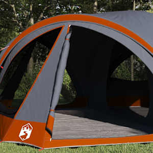 Rodinný stan pro 10 osob Šedá a oranžová 460 x 430 x 214 cm - obrázek 3