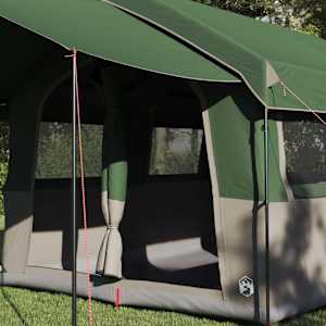 Rodinný stan pro 4 osoby Zelená a bílá 324 x 255 x 230 cm - obrázek 3