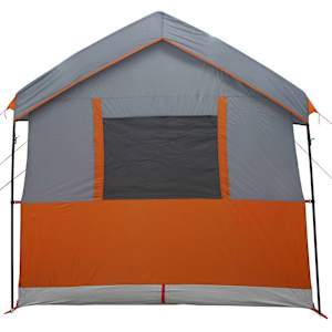 Rodinný stan pro 4 osoby Šedá a oranžová 324 x 255 x 230 cm - obrázek 6