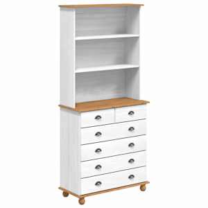 Kotec ASKIM Bílá 91 x 40 x 200,5 cm Masivní borové dřevo - obrázek 2