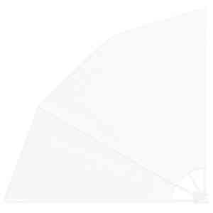 Zaslon za zasebnost na balkonu Bela 160 x 160 cm Poliester