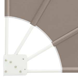 Zástěna na balkon 140 x 140 cm Polyester Taupe - obrázek 7