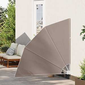 Zástěna na balkon 140 x 140 cm Polyester Taupe - obrázek 3