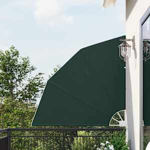 Zástěna na balkon Tmavě zelená 140 x 140 cm Polyester - obrázek 1
