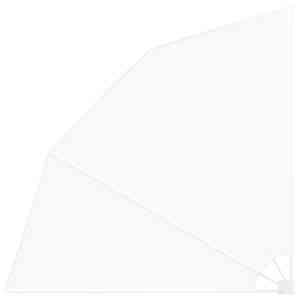 vidaXL Baldahhiin 210 x 210 cm Pol&uuml;ester Valge