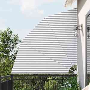 Zaslon za zasebnost na balkonu Antracitna in bela 210 x 210 cm